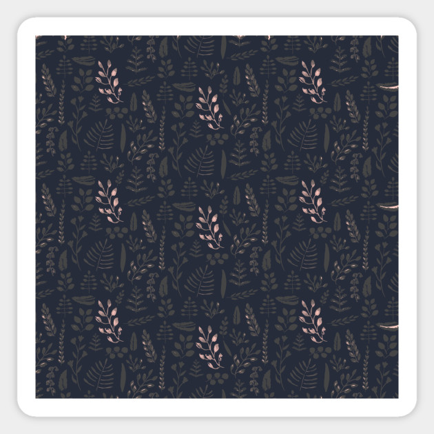 Pink and Black Leaves